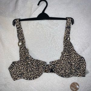 cheetah bikini top